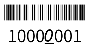 斜體barcode